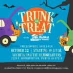Trunk or Treat event flyer. Includes event details and registration instructions.