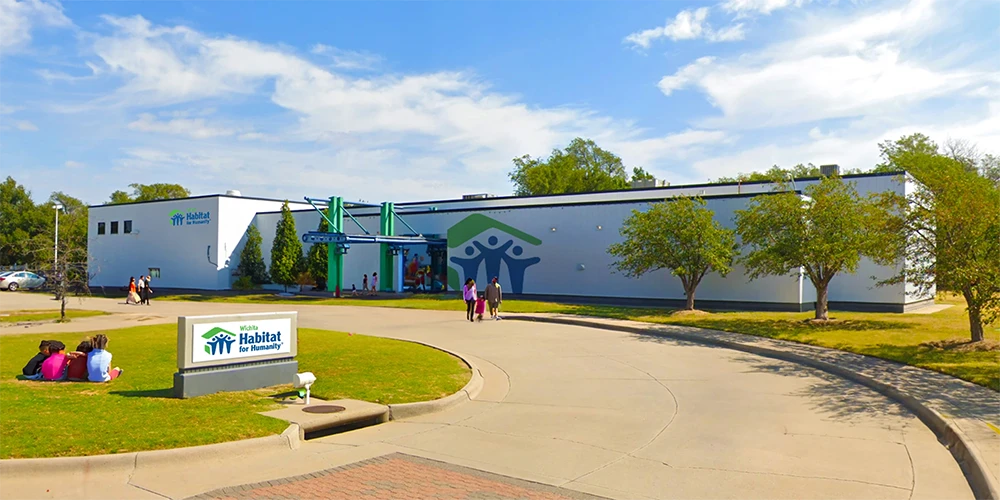 A conceptualization of Wichita Habitat's headquarters on Opportunity Drive.