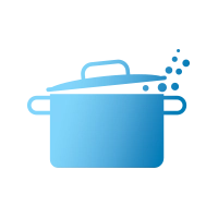Cooking pot icon.