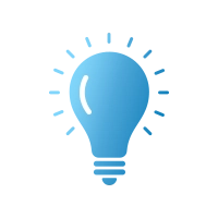 Lightbulb icon.