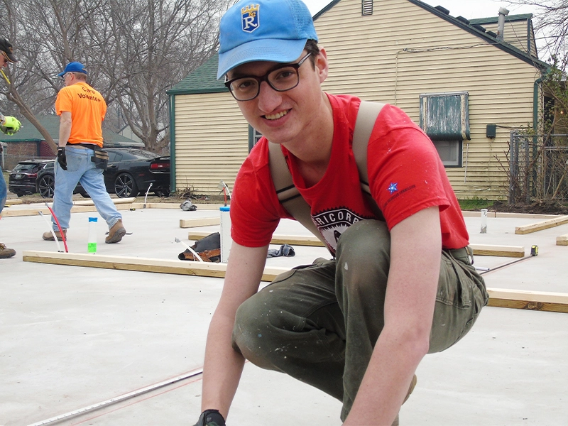 AmeriCorps volunteer smiling.
