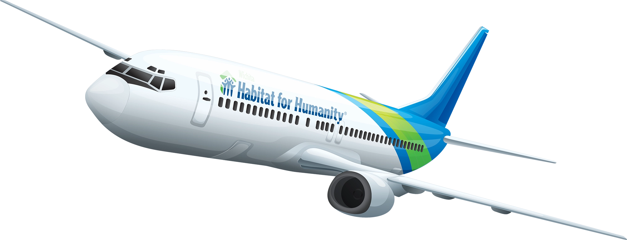 Wichita Habitat for Humanity airplane.