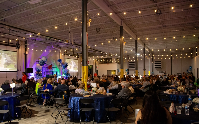 An interior view of the Raise the Roof event.
